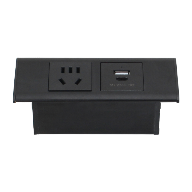 Wholesale Power Socket 1 AC 1 USB-A+C Charging Alloy Cover