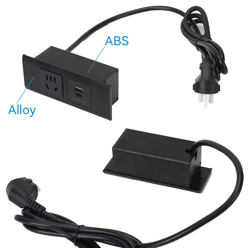 Wholesale Power Socket 1 AC 1 USB-A+C Charging Alloy Cover