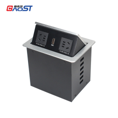 Desktop Pop Up Power Box With 2 AC Outlets 1 HDMI