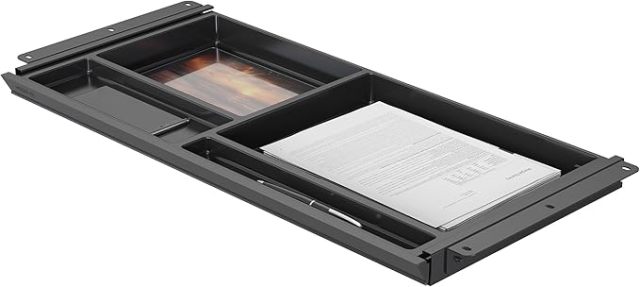 Under Desk Storage - Deep Under Desk Drawer Organizer - Slide Out Standing Desk Drawer Attachment - 25.8" Width Under Desk Storage