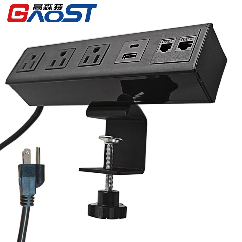 Desktop Clamp Power Socket,US Socket,Clamp Socket For Stand Up Desk
