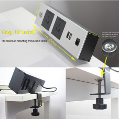 Desktop Clamp Power Socket，Stand Up Desk Power Socket