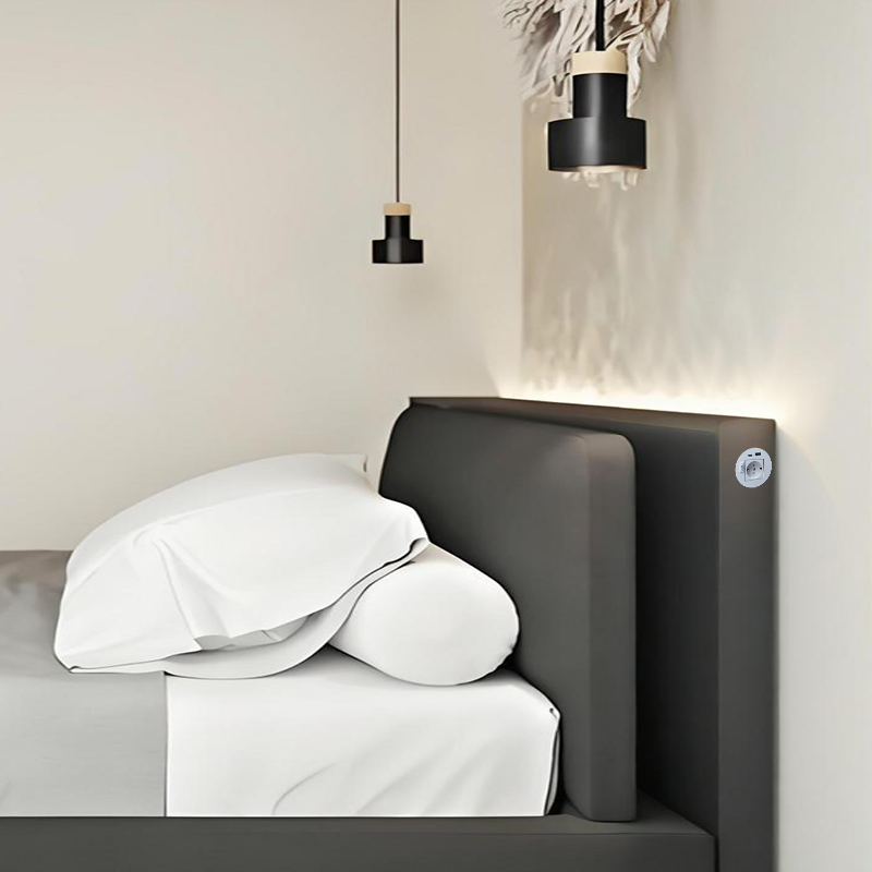 Round Power Grommet With LED Strip,Power Socket With Atmosphere Lights