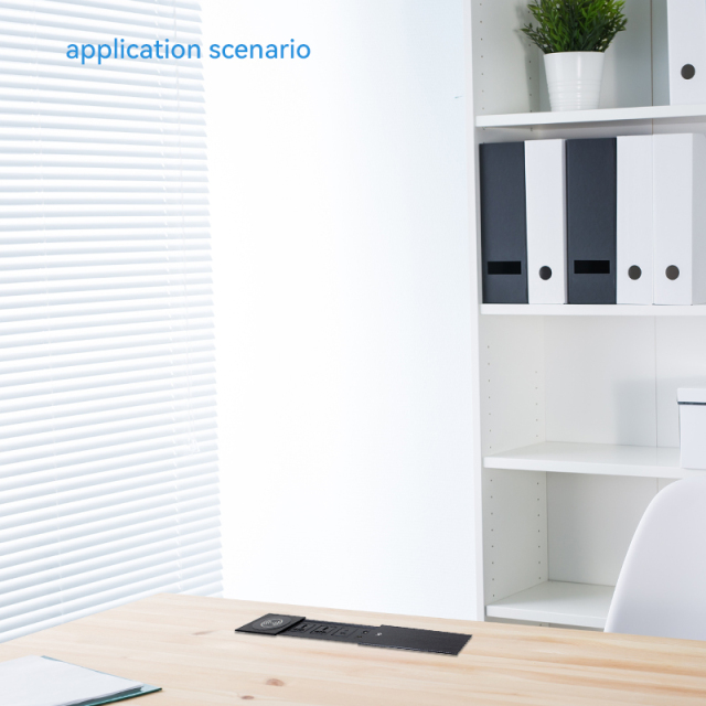 Modular Sliding Power Socket With Wireless Charger，Hidden Conference Table Qi Wireless Desktop Charger
