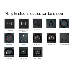 Desk Edge Clamp Power Socket with USB-A&C Charging，UK Outlets Power Socket