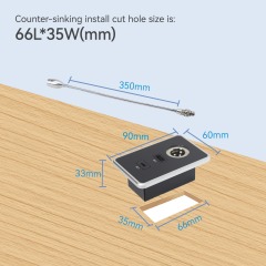 Sofa Reading lamp with USB Charging ,4 Brightness Level Touching Control