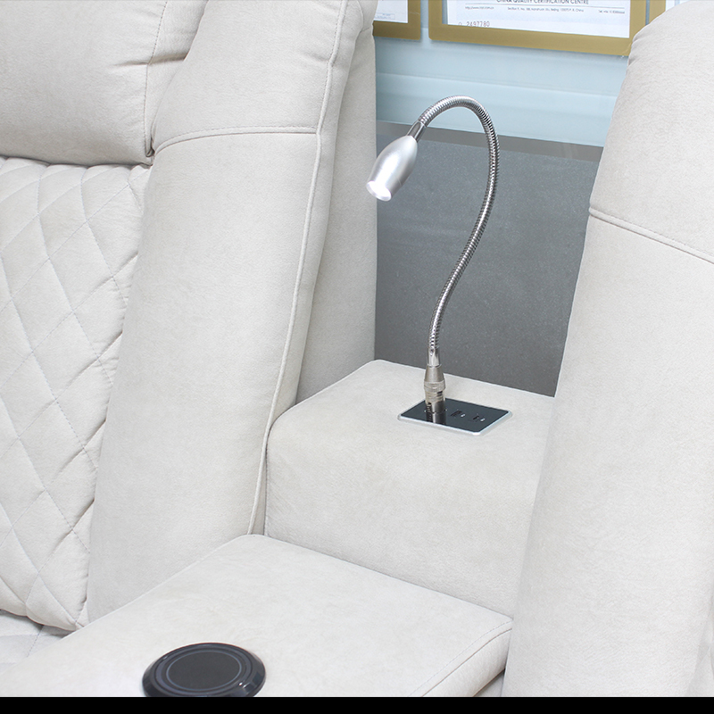 Sofa Reading lamp with USB Charging ,4 Brightness Level Touching Control