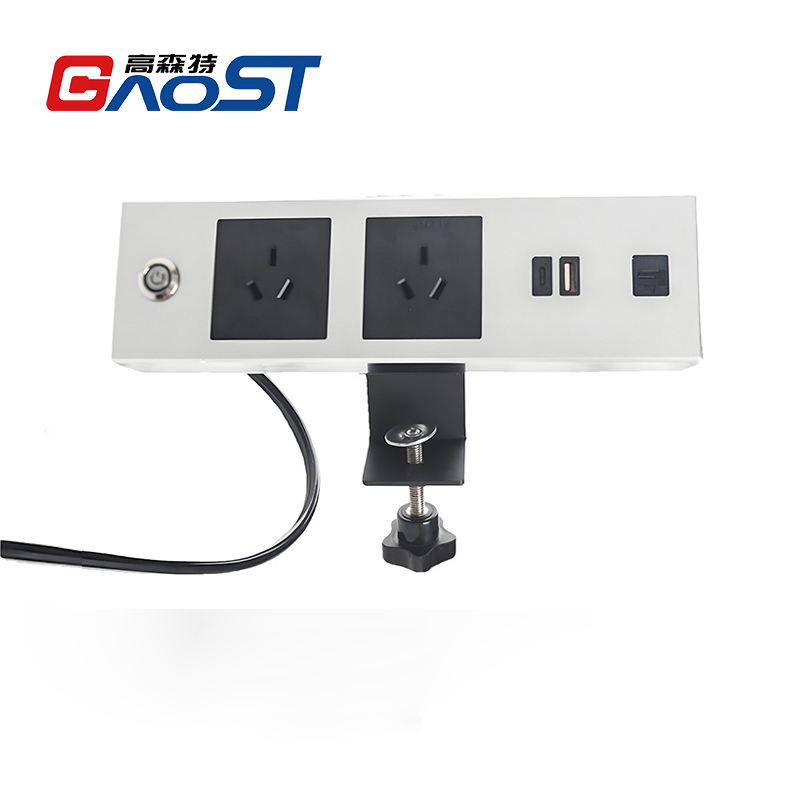 Desktop Clamp Power Socket，Stand Up Desk Power Socket