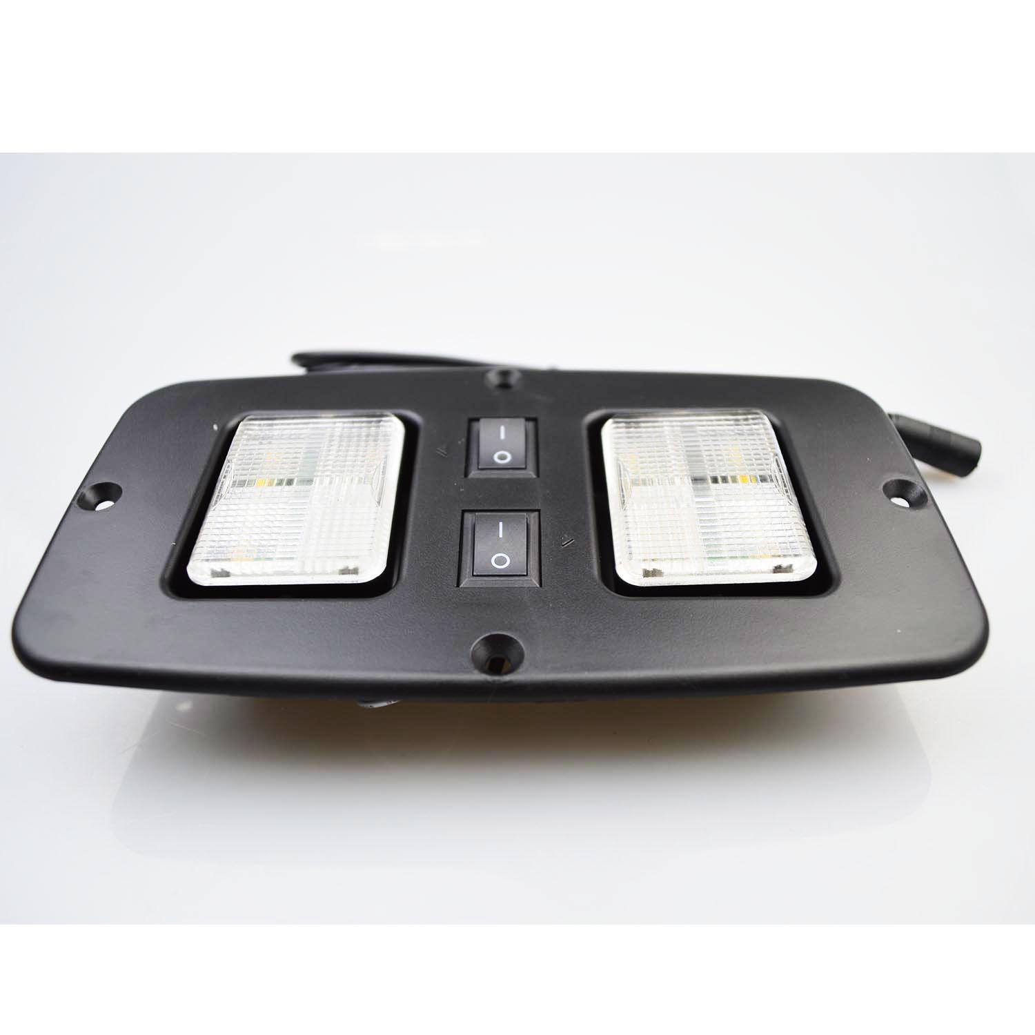 Double led mini reading lamp with independent on/off switch for furniture sofa