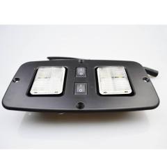 Double led mini reading lamp with independent on/off switch for furniture sofa