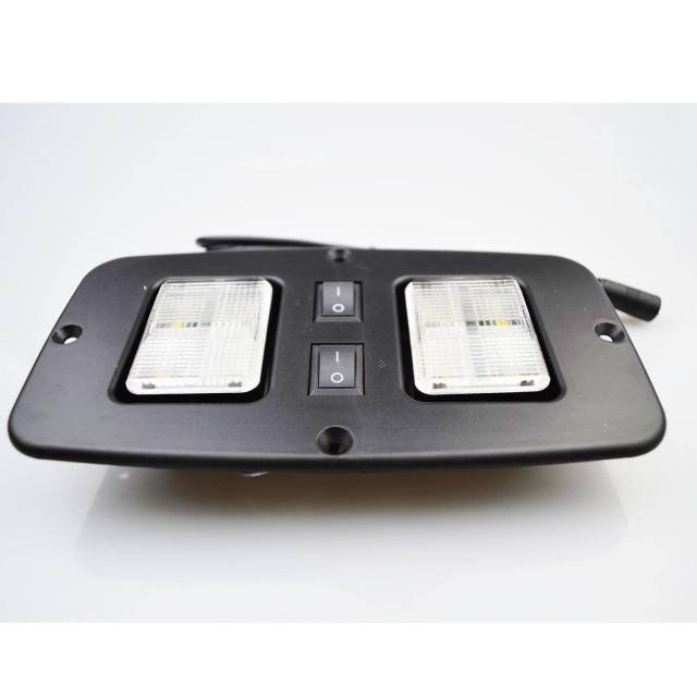 Double led mini reading lamp with independent on/off switch for furniture sofa