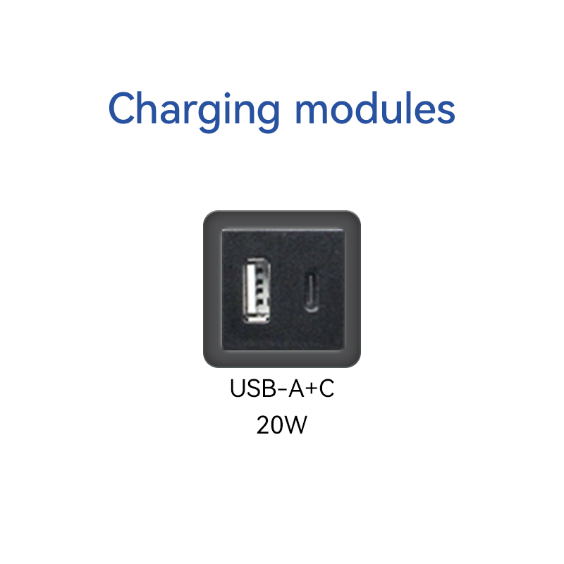Pop Up Power Socket For Table,EU Socket With PD20W USB Charging
