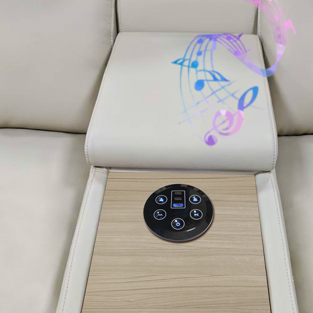 Recliner sofa audio bluetooth speaker, reclining couch accessory silver/black/white