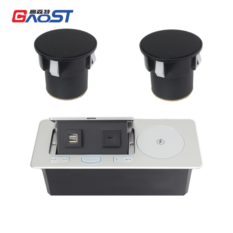 Bluetooth Audio controller with 15W QI charger USB charger for Sofa counch