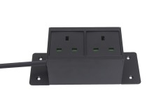 Under desk mount power socket with customize alloy material