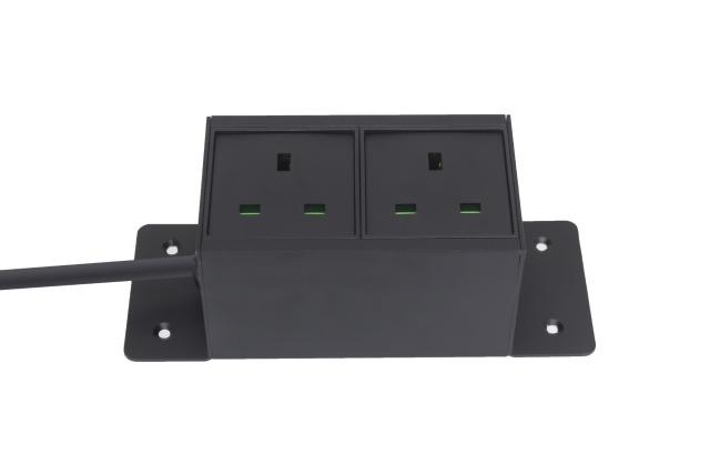 Under desk mount power socket with customize alloy material