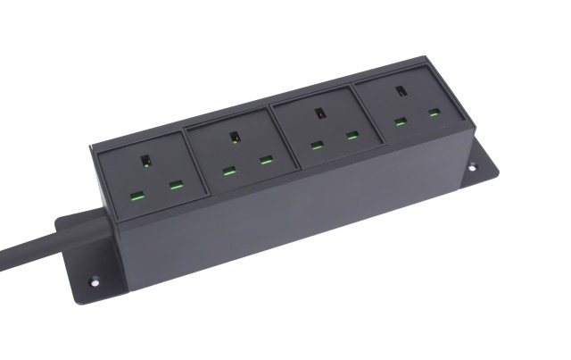 Under desk mount power socket with customize alloy material