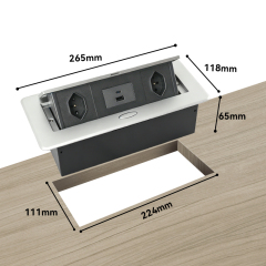 Pop Up Desktop Socket With USB C Fast Charging Port Switzland Socket