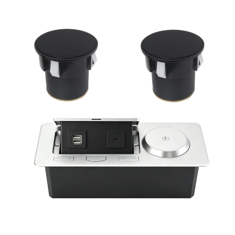Smart Sofa Power Hub With Bluetooth Speaker And 10W Wireless Charger