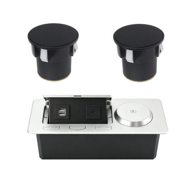 Smart Sofa Power Hub With Bluetooth Speaker And 10W Wireless Charger