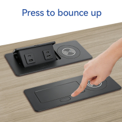 Pop Up Sofa Outlet With 15W Wireless Charger And 20W USB C Fast Charging