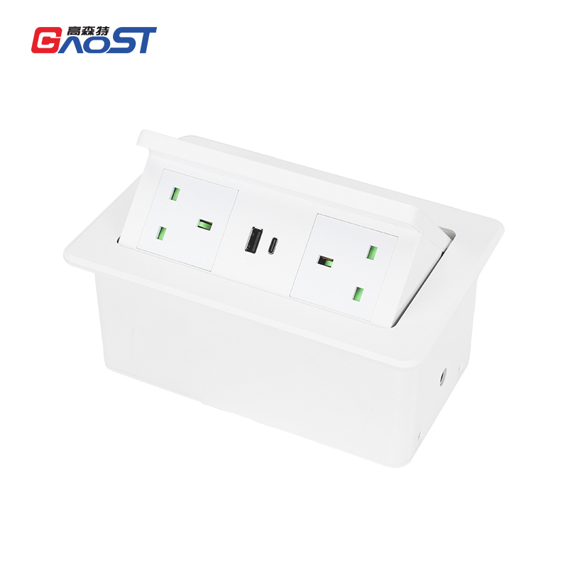 Factory Price Small Pop Up Socket Countertop 15w Wireless Charger Child Safety Table Lamp Socket Portable Socket