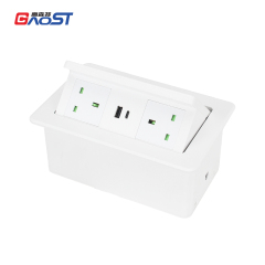 Factory Price Small Pop Up Socket Countertop 15w Wireless Charger Child Safety Table Lamp Socket Portable Socket