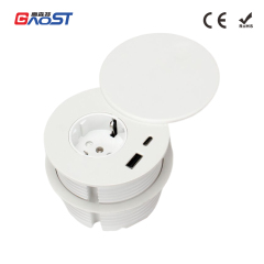 Factory German electrical grommet round desk grommet ABS desk power grommet with usb a+c
