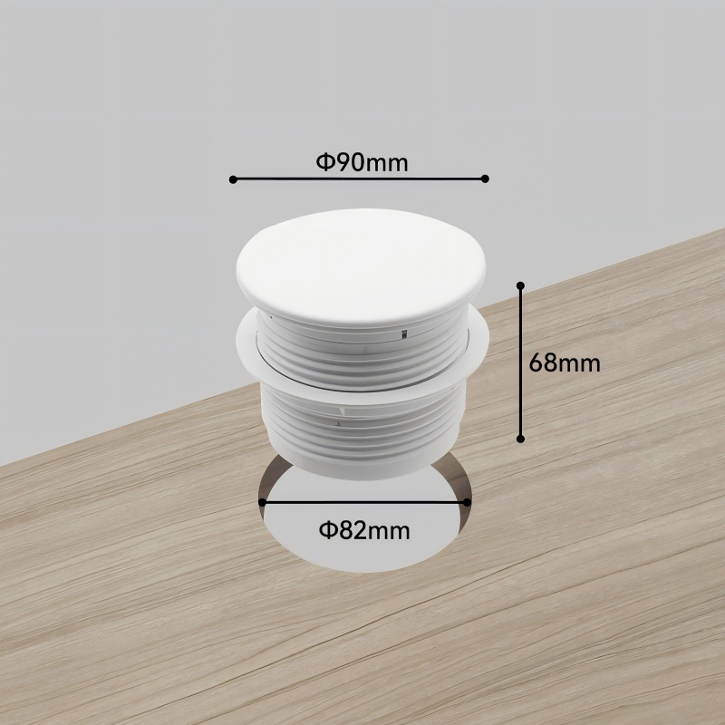 Factory German electrical grommet round desk grommet ABS desk power grommet with usb a+c
