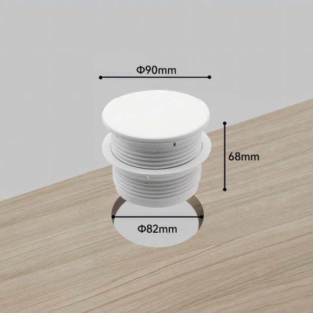 Factory German electrical grommet round desk grommet ABS desk power grommet with usb a+c