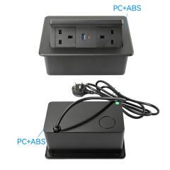 Factory Price Small Pop Up Socket Countertop 15w Wireless Charger Child Safety Table Lamp Socket Portable Socket