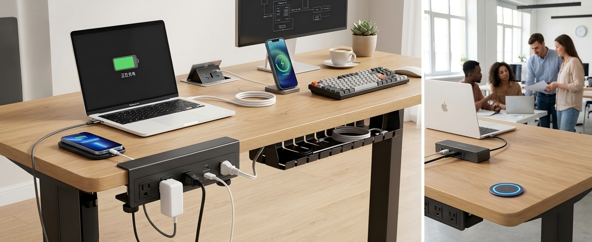 Integrated Desk Power Solution