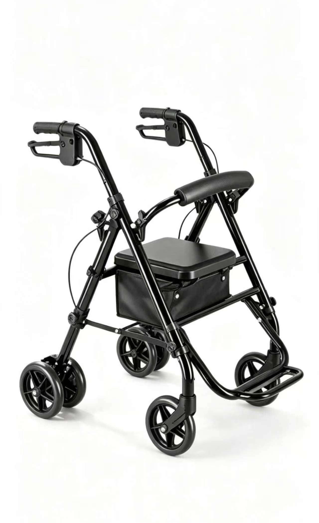 Manual Wheelchairs four-wheel rollator with seat,MY SHOP,Manual Wheelchairs four-wheel rollator with seat