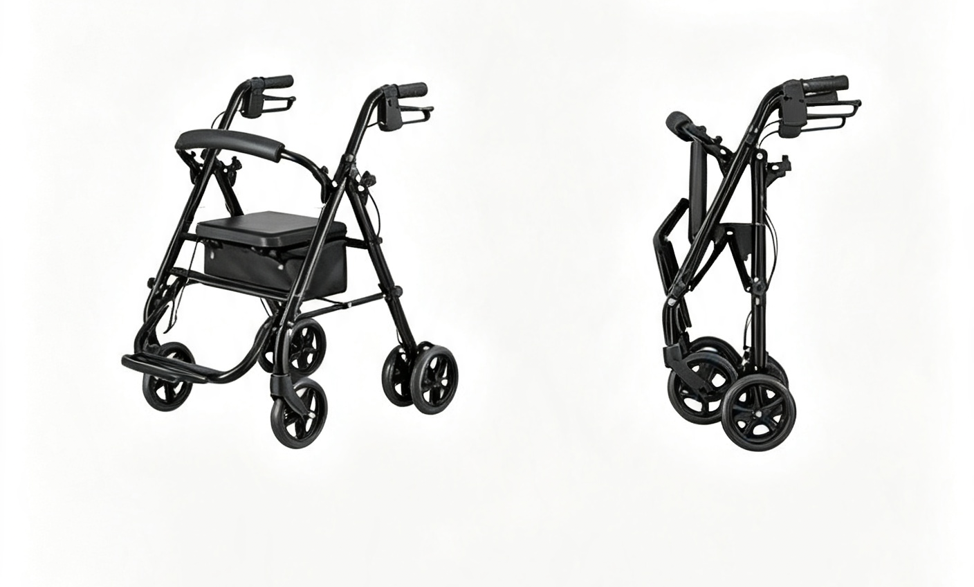 Manual Wheelchairs four-wheel rollator with seat,MY SHOP,Manual Wheelchairs four-wheel rollator with seat