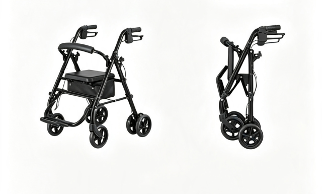 Manual Wheelchairs four-wheel rollator with seat,MY SHOP,Manual Wheelchairs four-wheel rollator with seat
