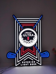 Michelob ULTRA啤酒霓虹灯标识牌,Neon Times ,Michelob ULTRA啤酒霓虹灯标识牌