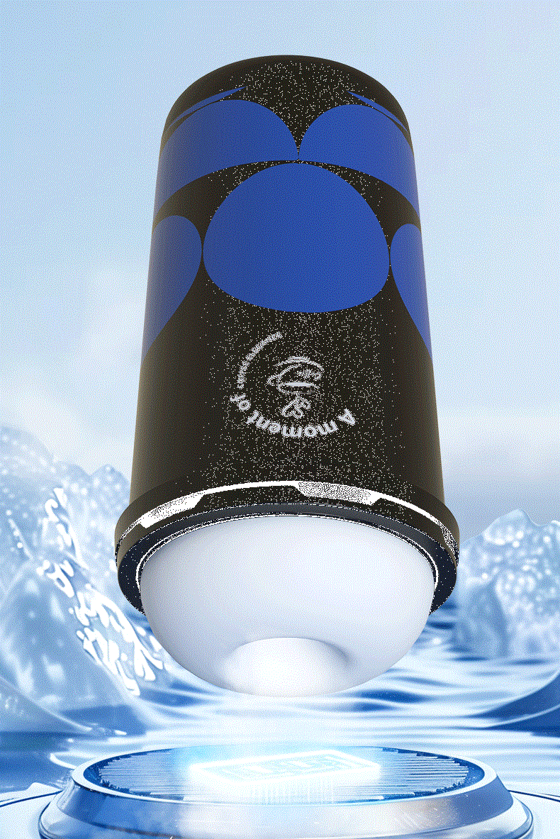 Discreet Coffee Cup Manual Masturbator with Silk Stocking Texture