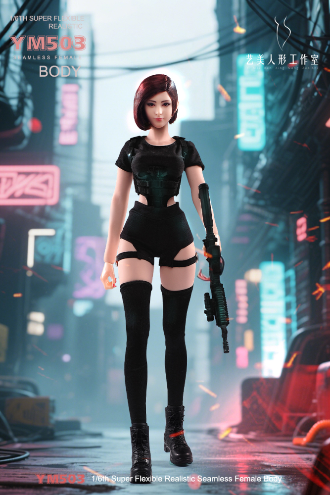 1/6 Scale Female Body, 12inch Super Flexible Seamless Large Bust Normal Skin Figure Slender Waist Soft Miniature Action Figure Body with Detachable Feet