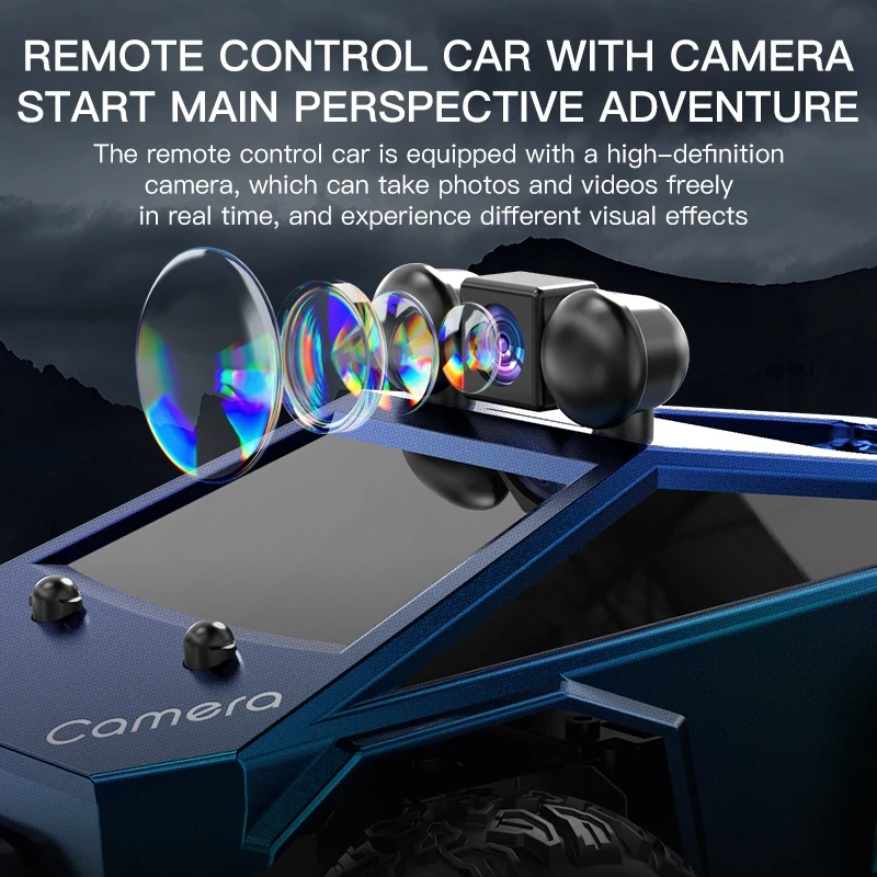 1:28 RC Car With Camera FPV First Person View Remote Control Stunt Car 2.4G WIFI RC Climbing Vehicles Racing Cars Toy for Kids