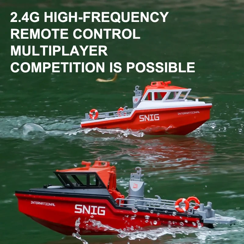 TX694 1/32 RC Boat With Brushless Motor Remote Control High Speed Speedboat Electric Ship Rescue boat Model Toys Boys