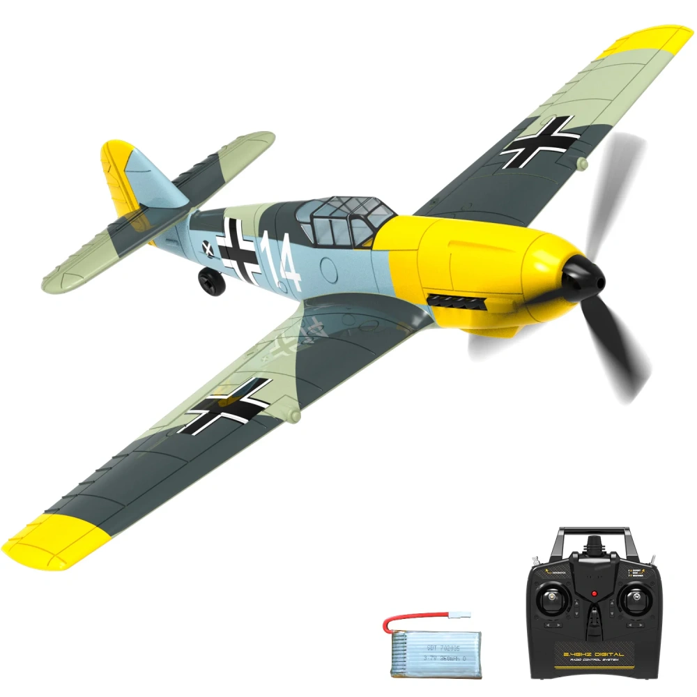 VOLANTEXRC RC Plane 400mm Zero/P51 Mustang /BF109/Spitfire RTF Airplane with Xpilot Stabilization System One Key Aerobatic