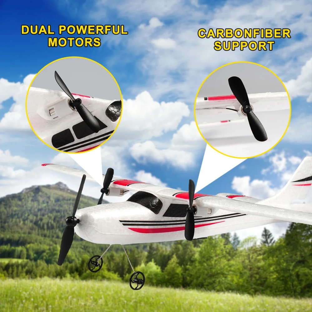 FX801 RC Plane EPP Foam 2.4G 2CH RTF Remote Control Wingspan Aircraft Fixed Wingspan Airplane Toys Gifts for Children Kids