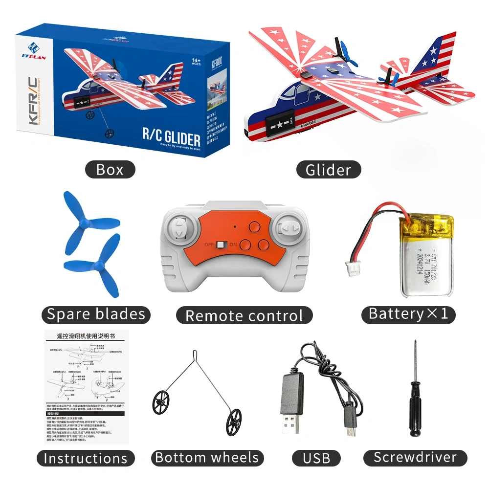 Mini RC Plane 2.4G Radio Remote Control Airplanes Double Wing RC Gliders Flying Aircraft Toys For Children Gifts