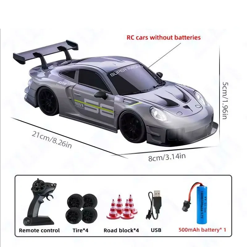 1:24 RC Car 2.4G 4WD High-Speed RC Drift Car High-Speed RC Drift Car Racing Sport Toy Car with Extra Tires Kids Adult