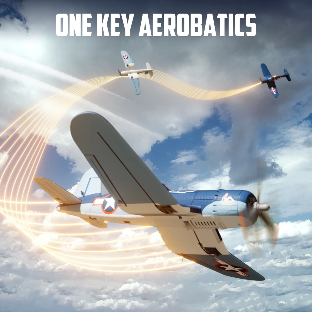 Volantex F4U Corsair RC Plane One Key Aerobatic RC Aircraft With Brushless motor 4CH 500MM Wingspan EPP Foam RTF RC Fighter
