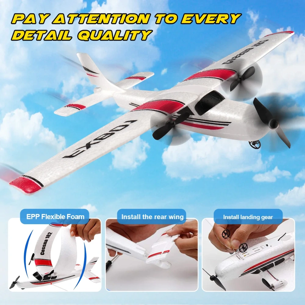 FX801 RC Plane EPP Foam 2.4G 2CH RTF Remote Control Wingspan Aircraft Fixed Wingspan Airplane Toys Gifts for Children Kids