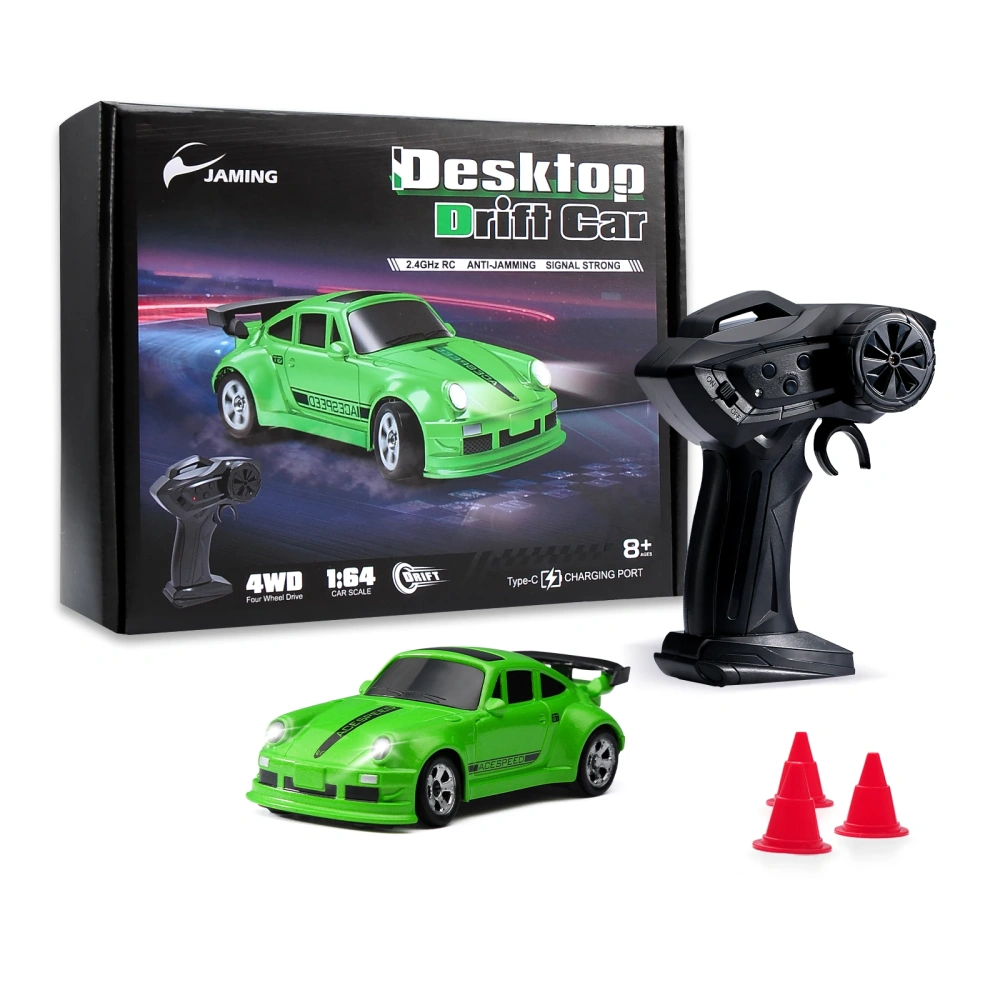 KF20 1:64 RC Drift Car  2.4G4 WD RC Racing Car Mini High-Speed Full Proportions Desktop Remote Control Car Electric Toy Boys