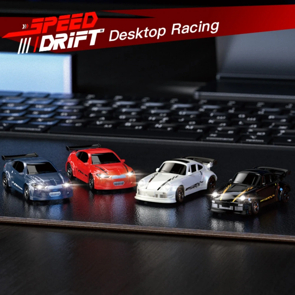 KF20 1:64 RC Drift Car  2.4G4 WD RC Racing Car Mini High-Speed Full Proportions Desktop Remote Control Car Electric Toy Boys