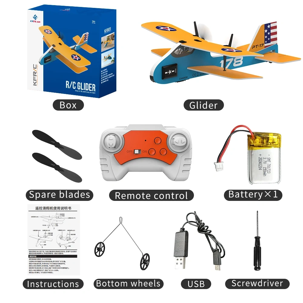 Mini RC Plane 2.4G Radio Remote Control Airplanes Double Wing RC Gliders Flying Aircraft Toys For Children Gifts