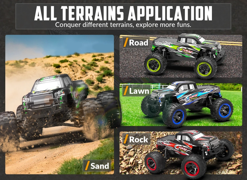 Volantexrc 1:16 50KM/H 4WD RC Car High Speed Remote Control Off-road Cars Full Proportional Professional RC Racing Truck